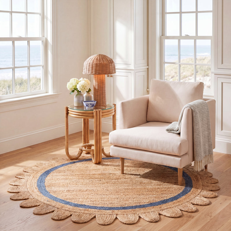 Tapis en jute / sisal Inkai, Rond 6 pi