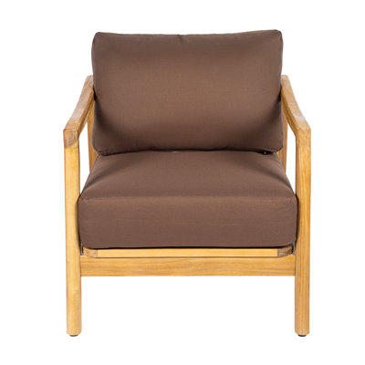 Acacia Wood Frame with Rope Back Detail