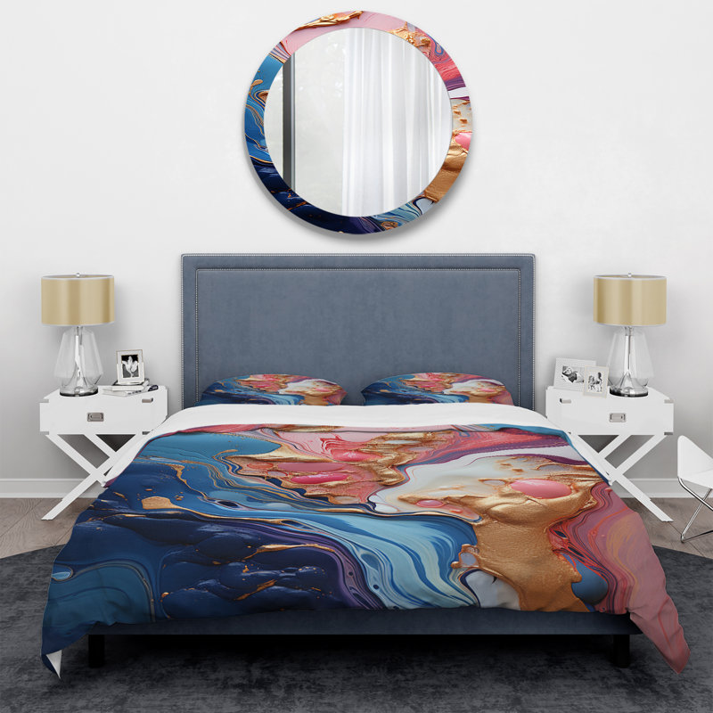 Ensemble de housse de couette Trippy, Housse de couette pour très grand lit et 2 très 