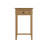 Alyria 1 Drawer End Side Telephone Table. Solid Oak. Fully Assembled. 2 Handle Styles Included: Polished Chrome or Burnished Brass