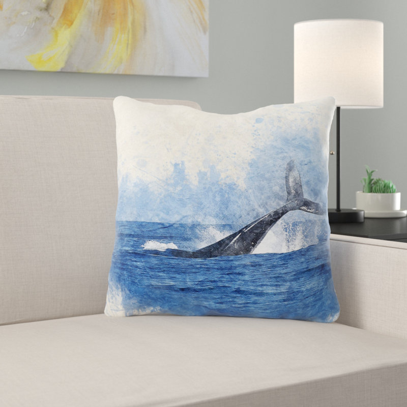Reversible Throw Pillow, Microsuede, Indoor