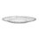 Grandes assiettes transparentes 10,2 po