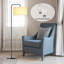 Lampe sur pied arquée 65,5 po avec 2 ampoules DEL Landrau incluses-511723438-331271986
