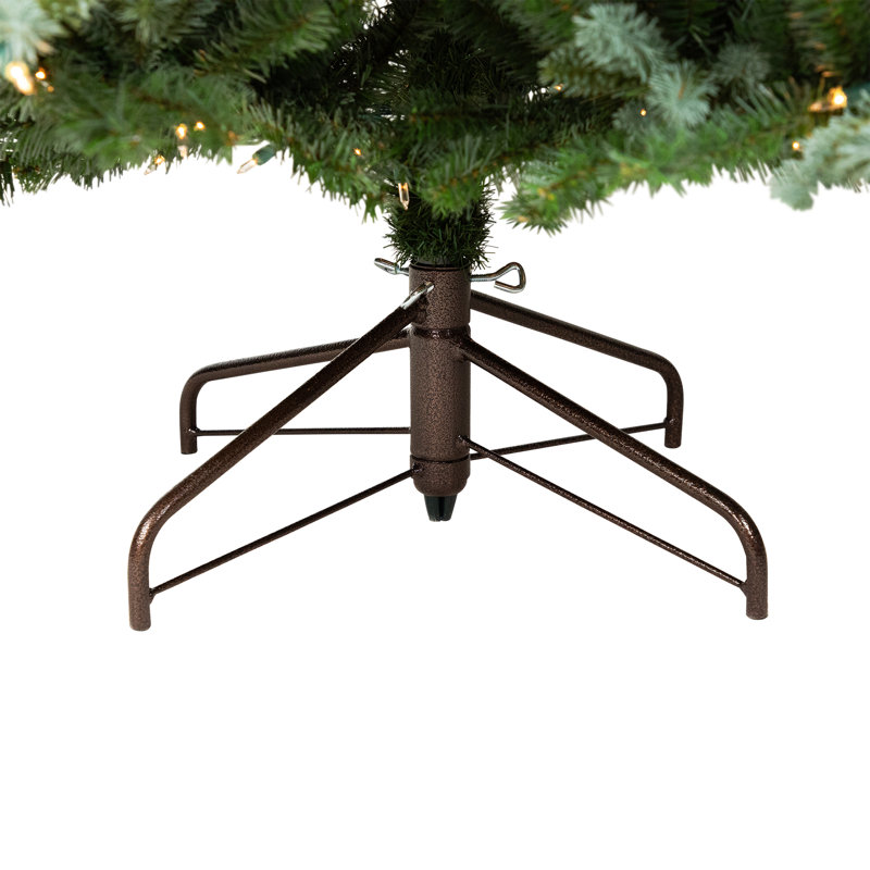 Real Touch Pre-Lit Full Blue Spruce Artificial Christmas Tree - Clear, 6.5'