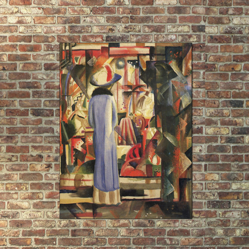 Macke August - Wrapped Canvas Painting, 80cm H x 60cm W x 1.8cm D