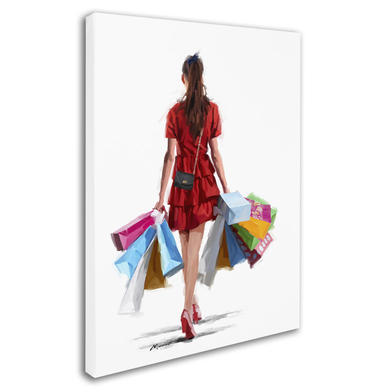 «Armand Girl Girl» par Armand, reproduction sur toile, H 47 po x l 35 po x P 2 po