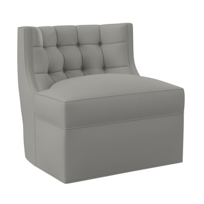 Social Swivel Tufted Slipper Chair