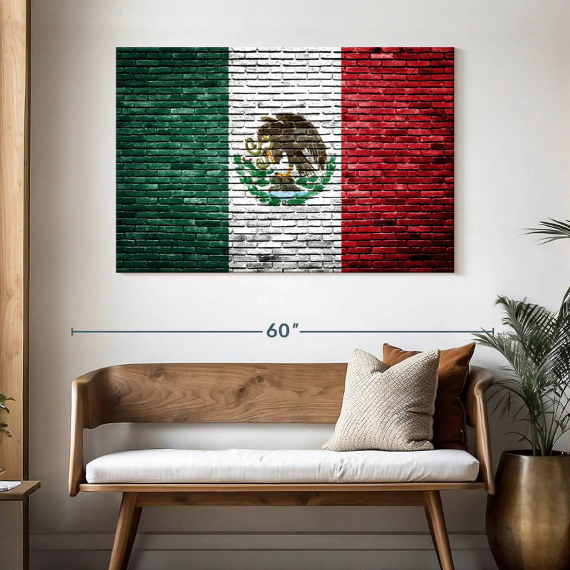 Drapeau mexicain Borges, H 32 po x l 48 po