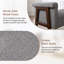 Banc rembourré en mélange de polyester Lovice-1488132109