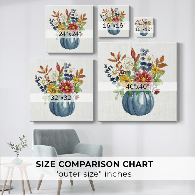 Pumpkin Bouquet II-Gallery Wrapped Canvas, H 40 po x l 40 po x P 1,5 po