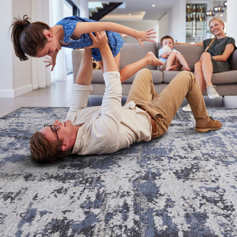 Tapis tissé 2 x 3 po gris