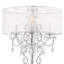 Lampe de table argentée 35 po