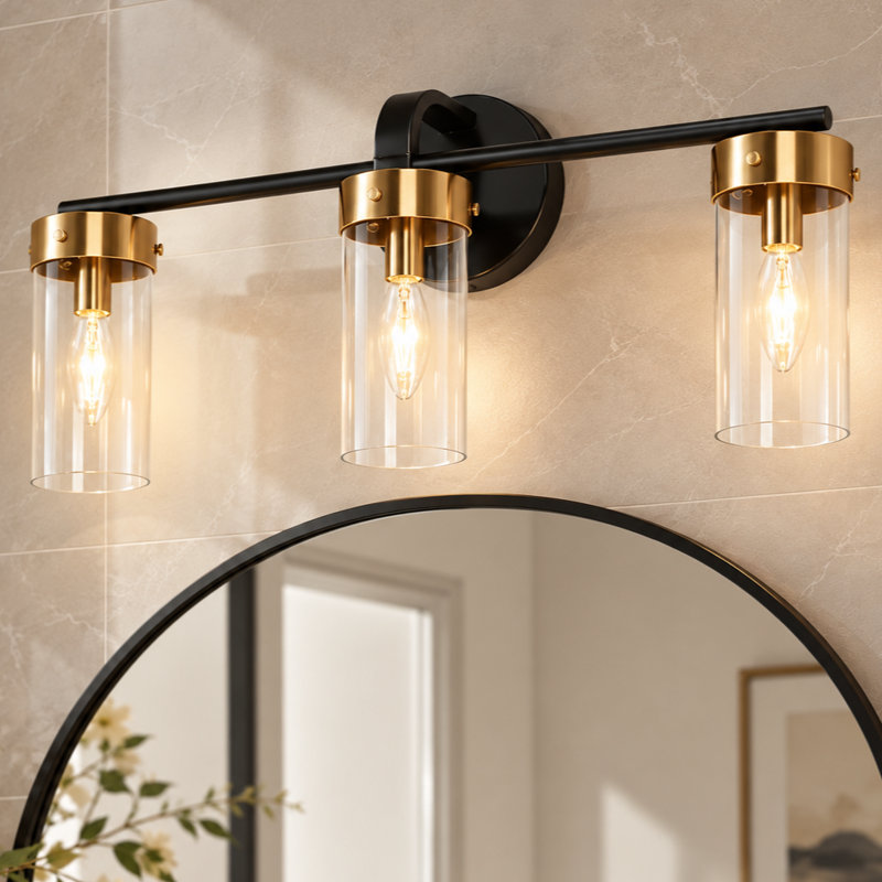 Marcha 3-Light Modern Dimmable Vanity Light, 3