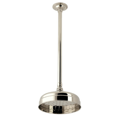Kingston Brass Trimscape 8-Inch Round Brass Shower Head with 17-Inch Ceiling Mounted Shower Arm