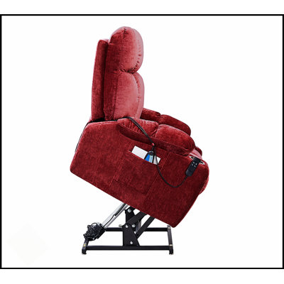 Double fauteuil inclinable motorisé OKIN Motor Lift pour personnes âgées, position infinie à plat à 180 ° avec chaleur et massage