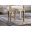 Chaise de salle à manger en bois massif de style français, ensemble de 2