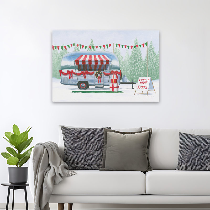 Ferme de Noël IV - Auvent arcs campeur, art de Noël, H 32 po x l 48 po