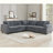 Oversized Modular Sectional Sofa Set, L Shaped Couch, Corduroy, Upholstered, Deep Seat, 5 Seat, 5 Throw Pillow and 6 Back Cushion, Living Room, Apartment-1588119591