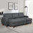 Barlett Upholstered L-Shaped Sectional with Ottoman Reversible-158425062