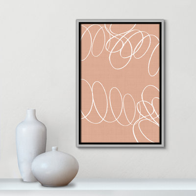 Winding Lines II - cadre flottant, impression sur toile