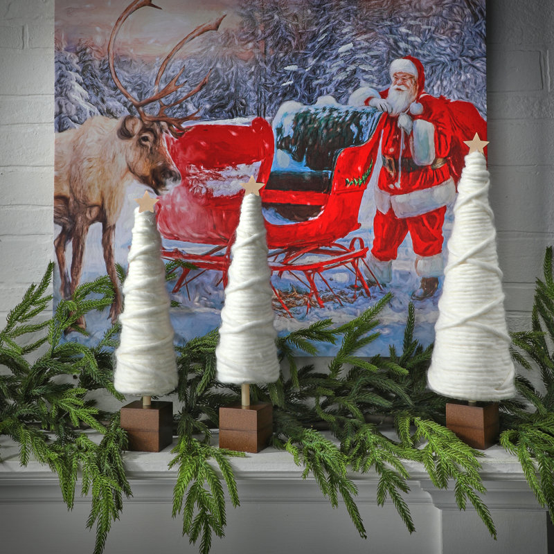 12-15.5" Yarn Winter Chalet Tree