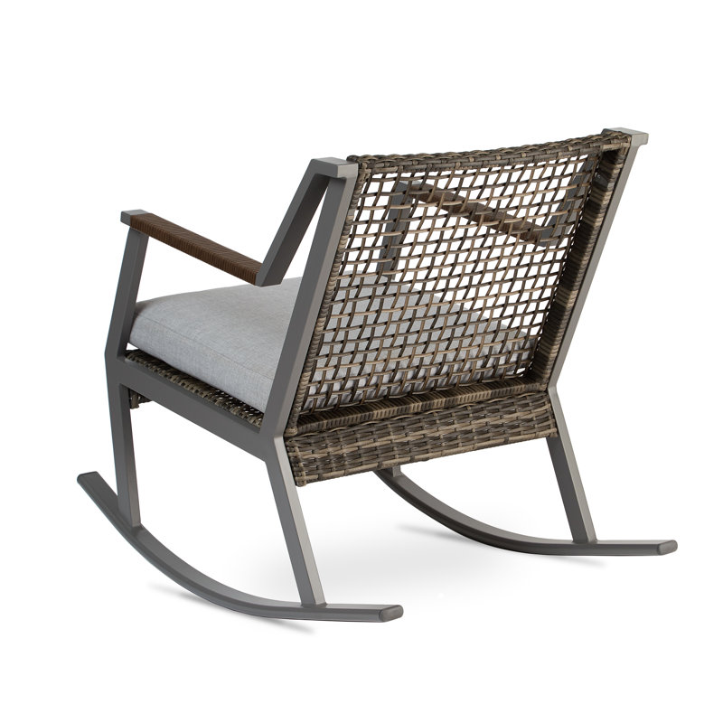 Calvin Rocking Chair with Cushions, Gray