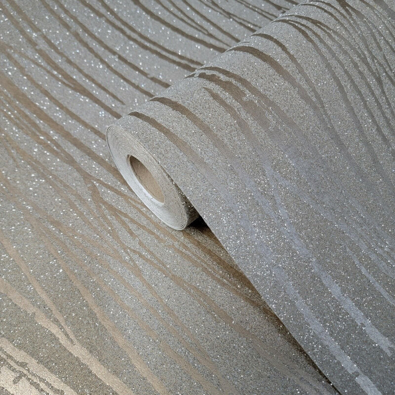 Papier peint métallique Heideliese Zebra Lines