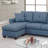 2-Pcs Sectional In Blue