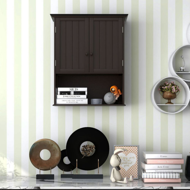 Kajana Wall Bathroom Cabinet, Espresso