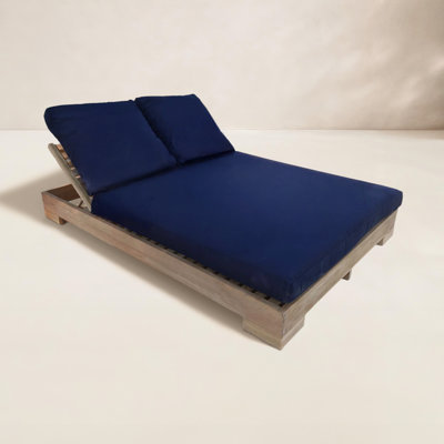 55" Sunbrella® Patio Double Chaise Lounge