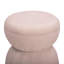 Repose-pieds en chenille rose clair Tomlin-618963751
