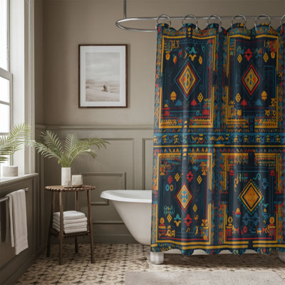 Folklore Patterns - Premium Shower Curtain