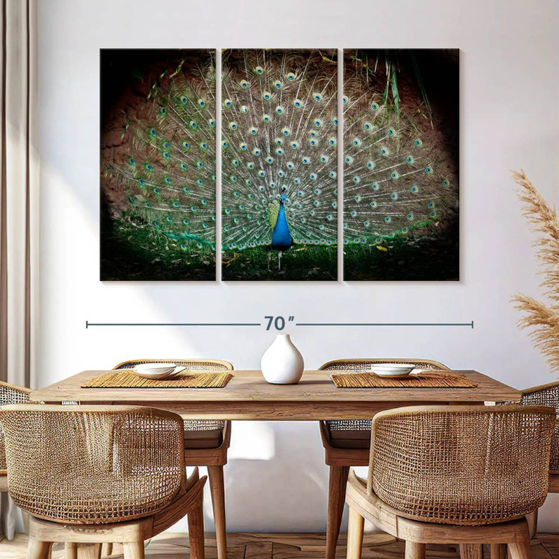 Brampt  Peacock Elegance, 42" H x 65" W