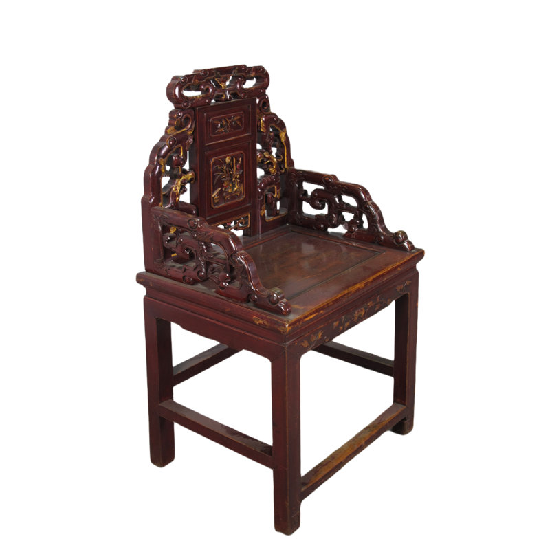Asian Classic Solid Wood Arm Chair