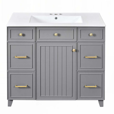 Meuble-lavabo 36 po avec lavabo en céramique