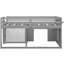 Lit mezzanine simple gris avec armoire et tablette durables - fabrication en bois massif sécuritaire-1710558210