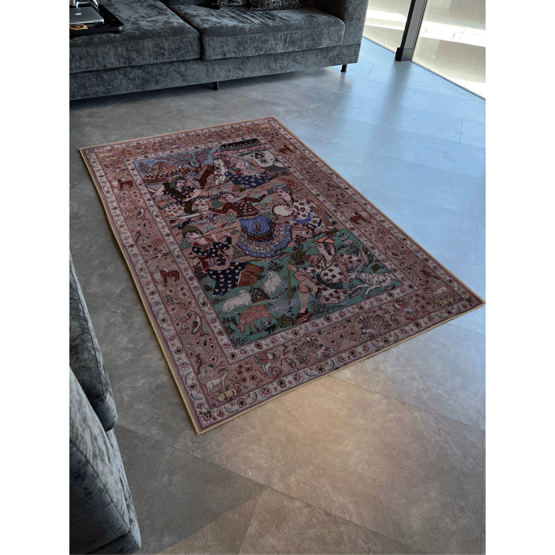 Tapis décoratif moderne multicolore, Tapis de couloir 3 pi 3,37 po x 9 pi 10,11 po