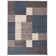 Tapis bleu touffeté à motif géométrique Allyne