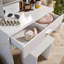 Silender 1 Drawer Dressing Table with Sliding Vanity Mirror and Stool Set-1732527407