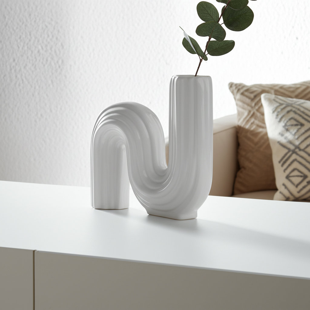 Elysia 6'' Table Vase, White