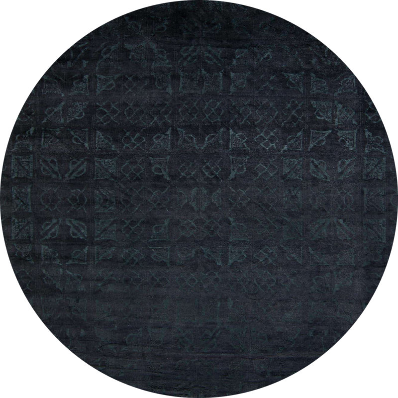 Wallburg Abstract Indoor Rug, Round 5'