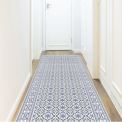 Abreona Vinyl Machine Printed Area Rug
