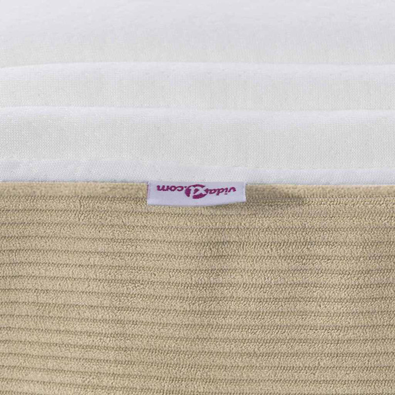 Vidaxl Bed Mattress With Mattress Sage Fabric, European Double (140 x 200 cm)