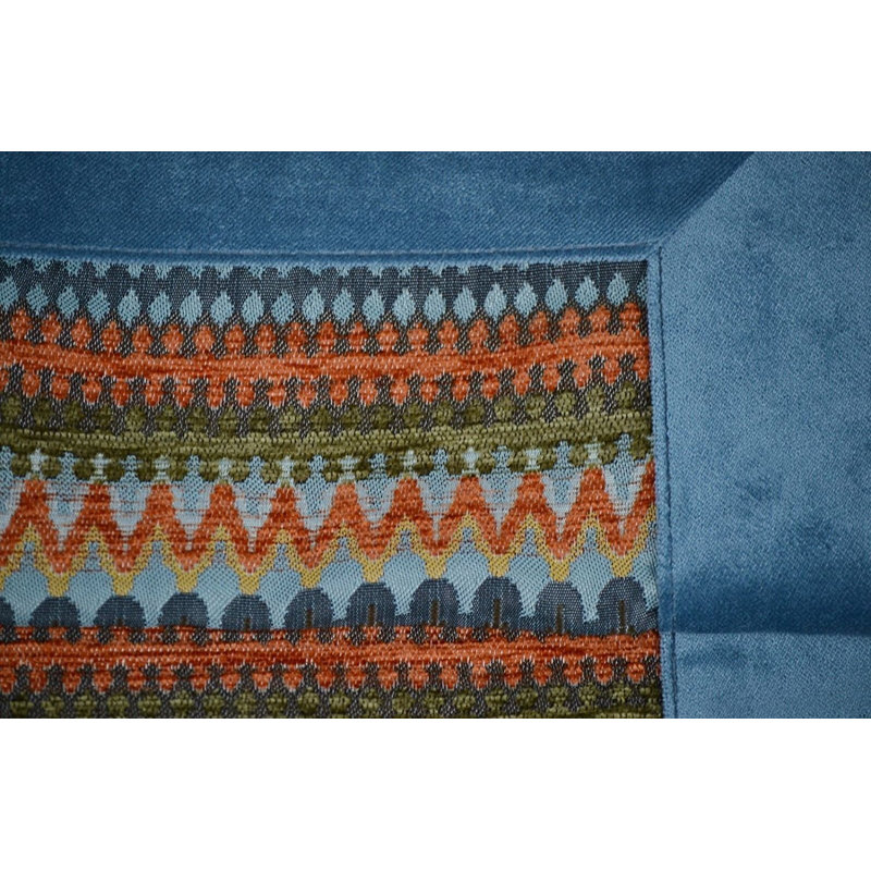 Tongouin Throw Blanket, Orange/Teal