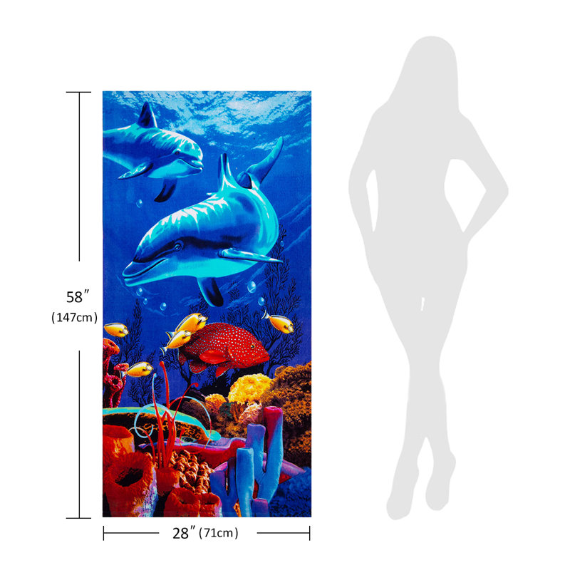 Ensemble de serviettes de plage en coton