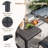 Coggrey 4 - Person Patio Dining Set Rectangular Table