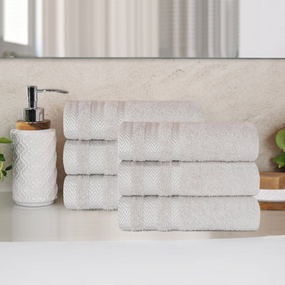Essuie-mains doux et absorbant en coton Dobby