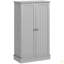 Armoire de rangement pour garde-manger de 41 po, armoire de cuisine autoportante avec 12 tablettes de porte, portes doubles, étagère à 5 niveaux et tablettes réglables-240687792