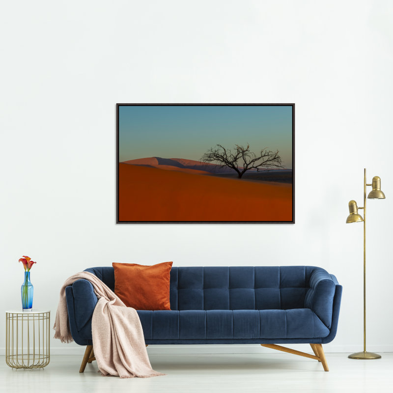 «Désert du matin de la Namibie» par Richard Silver - photographie sur toile, H 31,75 po x l 46,75 po, Image au gel brossé