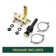 Modern Two Hole Centerset 4" 2-handle Bathroom Faucet with Pop Up Drain Assembly